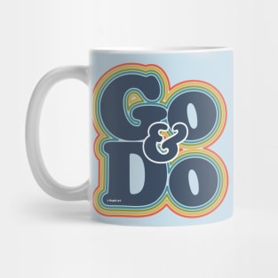 Go and Do Rainbow Retro Mug